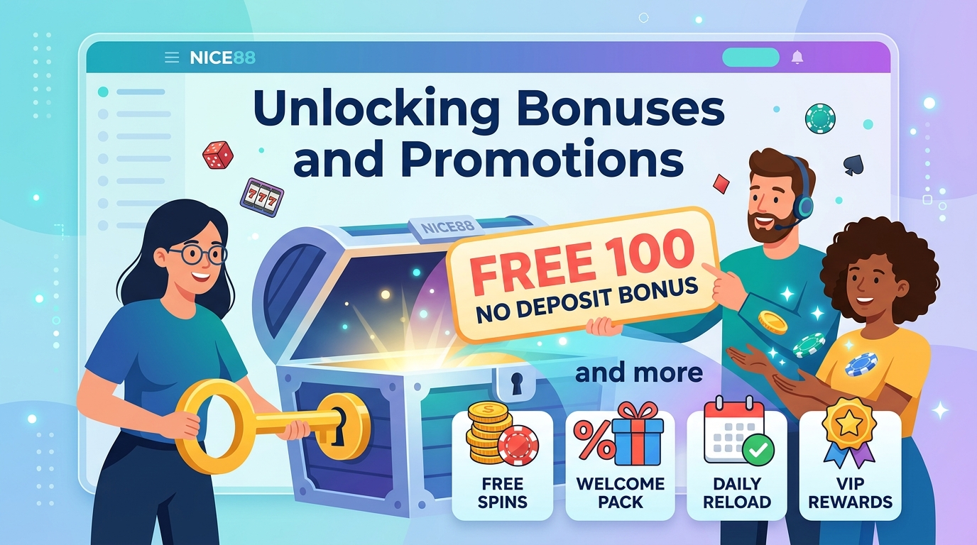 Unlocking Bonuses and Promotions: Nice88 Free 100 No Deposit Bonus and More