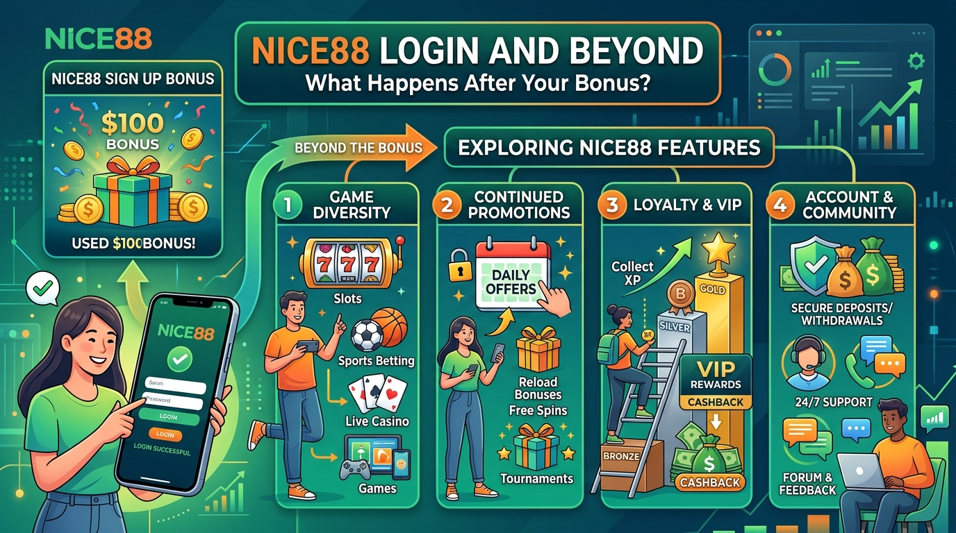 Nice88 Login and Beyond: What Happens After Your Bonus?